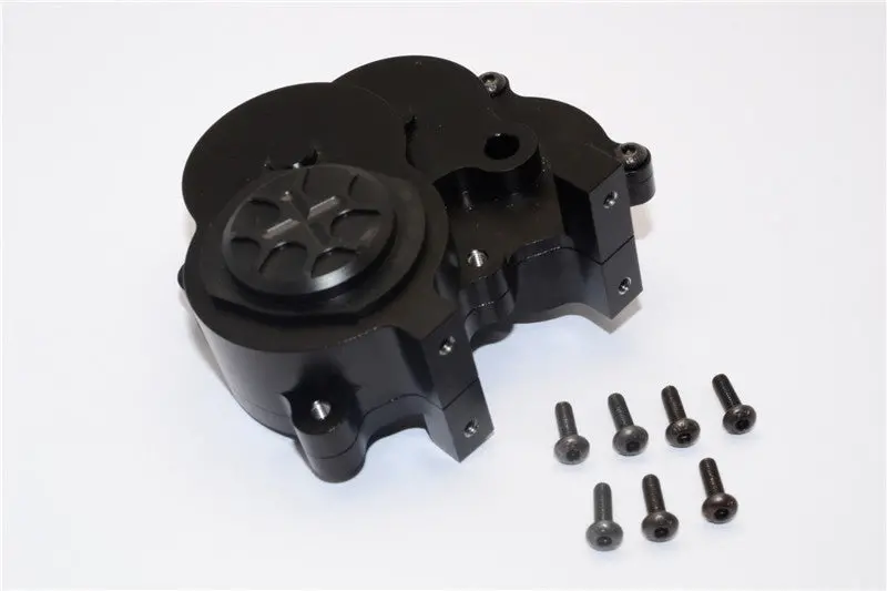 Gmade Crawler R1 Rock Buggy & Gs01 Sawback Aluminum Transmission Housing - 1 Set Black 1