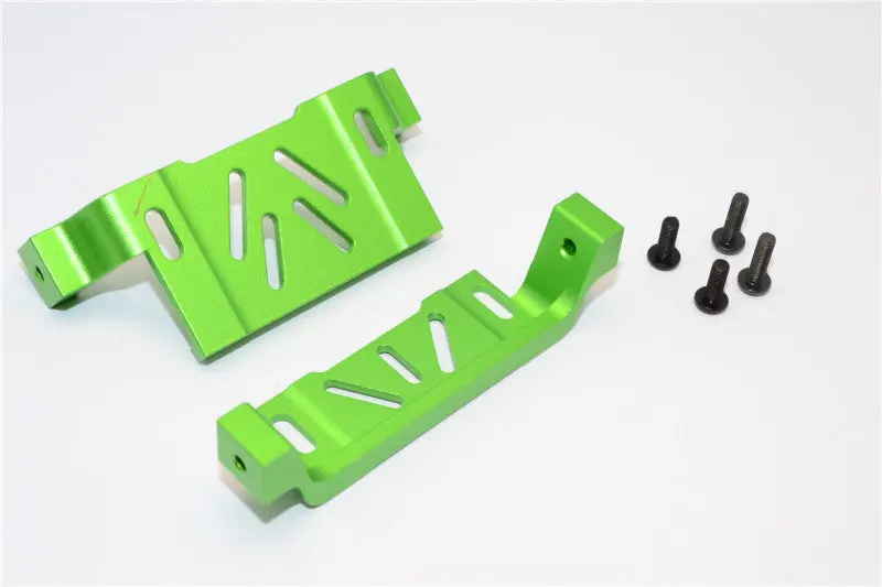 Gmade Sawback Aluminum Battery Holder - 2Pcs Set Green 1