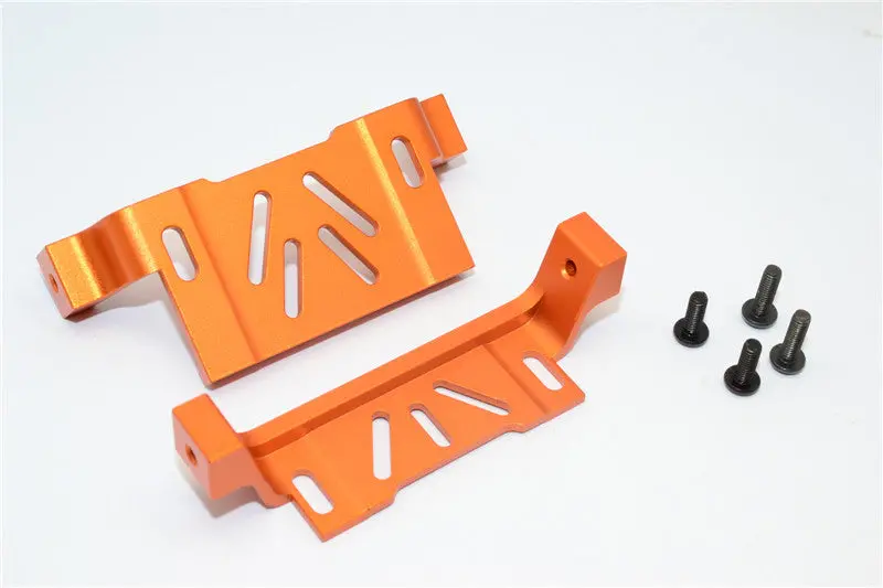 Gmade Sawback Aluminum Battery Holder - 2Pcs Set Orange 1
