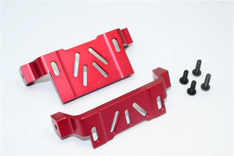 Gmade Sawback Aluminum Battery Holder - 2Pcs Set Red 1
