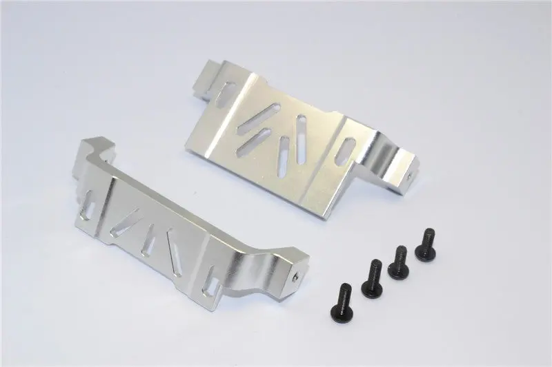 Gmade Sawback Aluminum Battery Holder - 2Pcs Set Silver 1