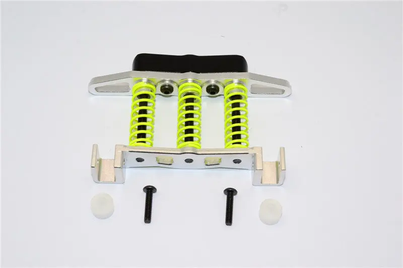 Gmade Sawback Aluminum Front Bumper Absorber - 1 Set Silver 1