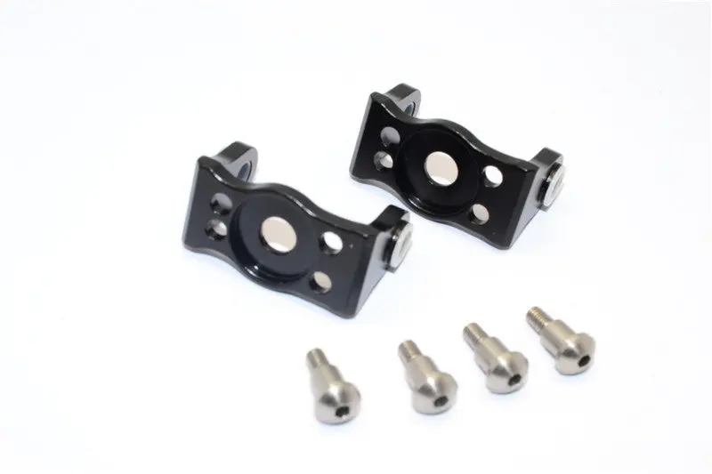 Gmade Sawback Aluminum Front C Hub With King Pin - 1Pr Set Black 1