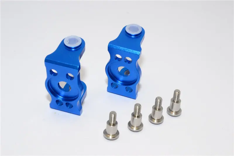 Gmade Sawback Aluminum Front C Hub With King Pin - 1Pr Set Blue 1