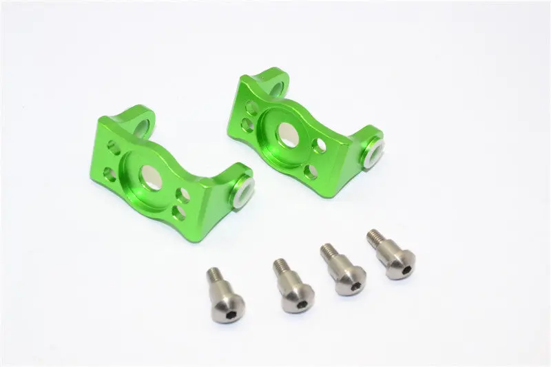 Gmade Sawback Aluminum Front C Hub With King Pin - 1Pr Set Green 1