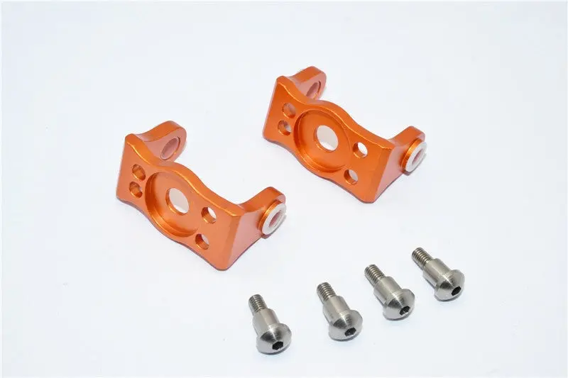 Gmade Sawback Aluminum Front C Hub With King Pin - 1Pr Set Orange 1
