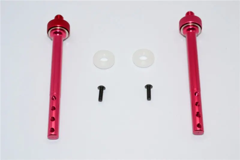 Gmade Sawback Aluminum Front Magnet Body Mount - 1 Set Red 1