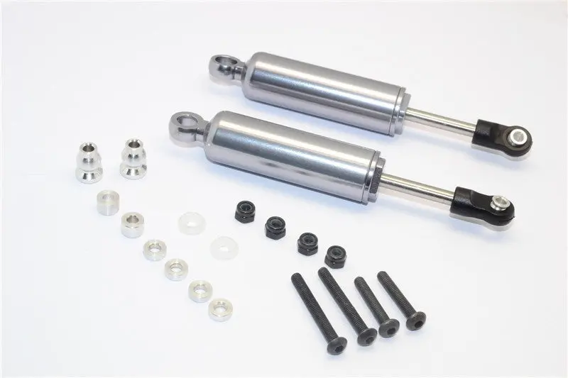Gmade Sawback Aluminum Front/Rear Internal Shock (88Mm) - 1Pr Set Gray Silver 1