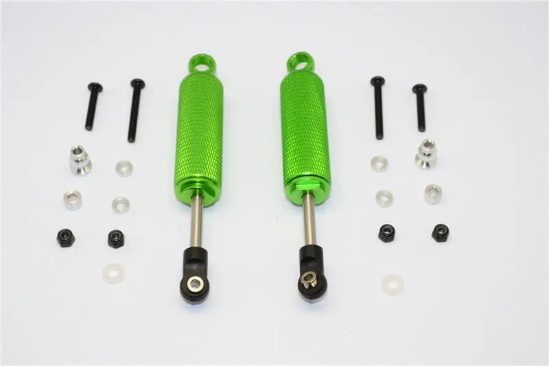 Gmade Sawback Aluminum Front/Rear Internal Shocks (88Mm) With Engraving - 1Pr Set Green 1