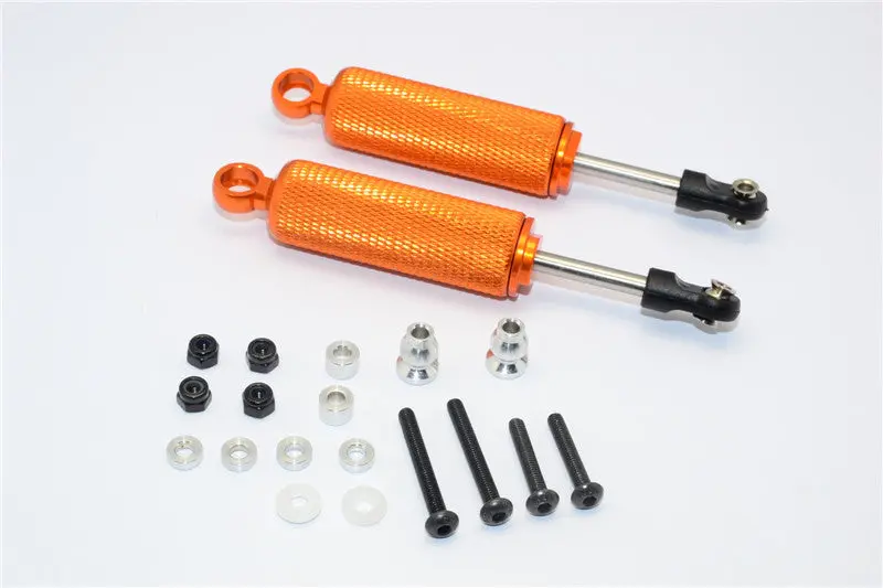 Gmade Sawback Aluminum Front/Rear Internal Shocks (88Mm) With Engraving - 1Pr Set Orange 1