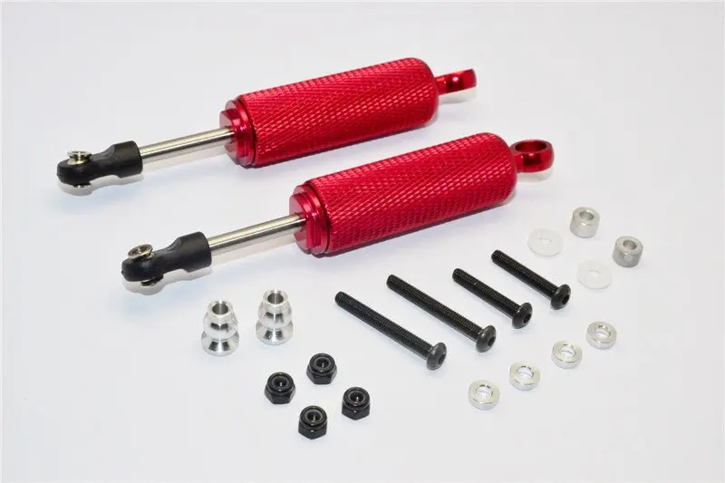 Gmade Sawback Aluminum Front/Rear Internal Shocks (88Mm) With Engraving - 1Pr Set Red 1