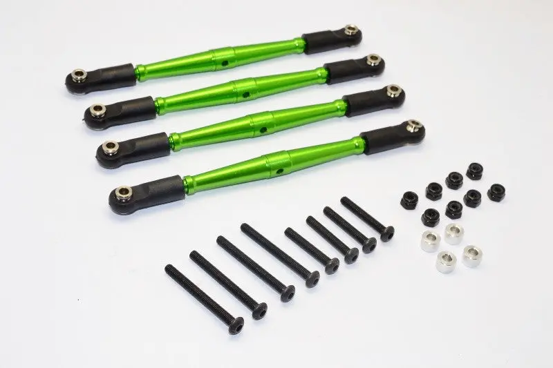 Gmade Sawback Aluminum Lower Anti-Thread Tie Rod - 4Pcs Set Green 1