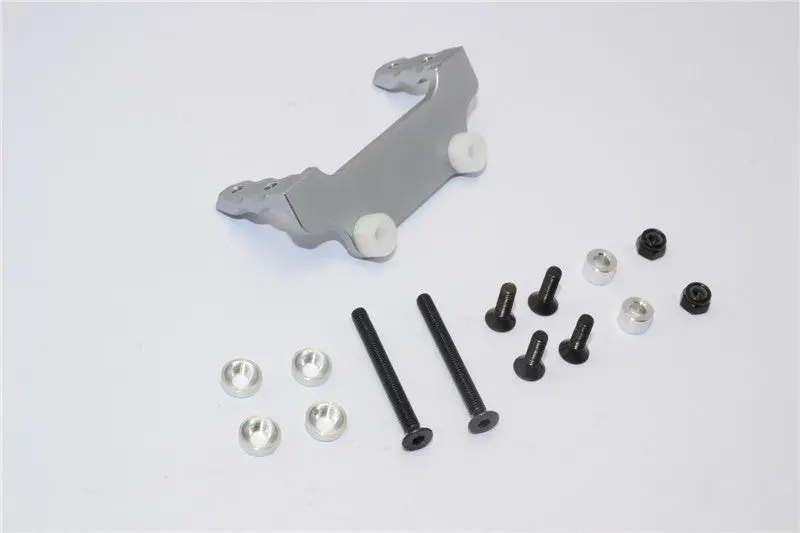 Gmade Sawback Aluminum Servo Mount - 1Pc Set Gray Silver 1