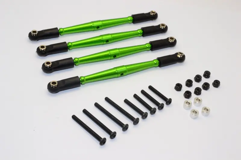 Gmade Sawback Aluminum Steering Tie Rod - 2Pcs Set Green 1