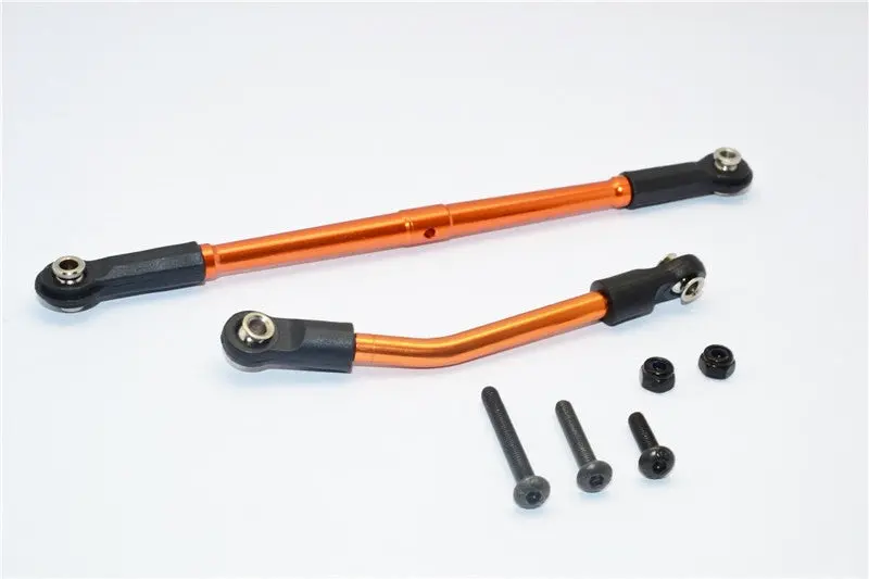 Gmade Sawback Aluminum Steering Tie Rod - 2Pcs Set Orange 1