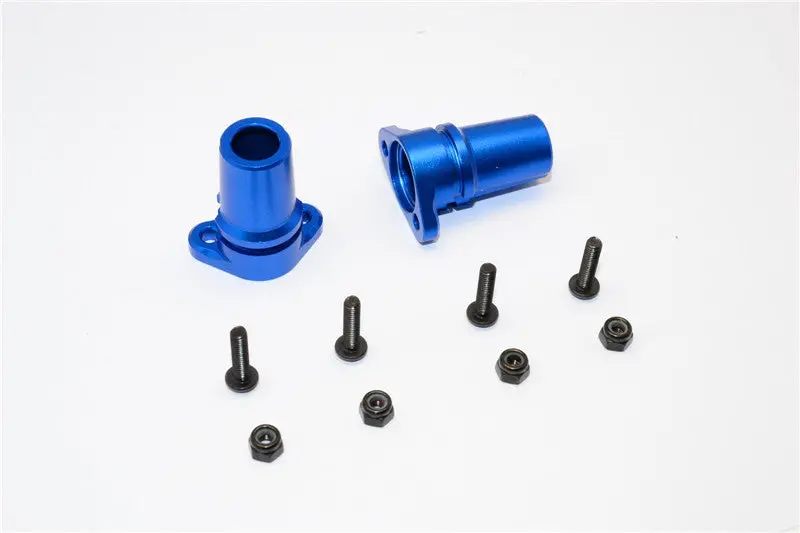 Gmade Sawback Aluminum Straight Axle Adapter - 1Pr Set Blue 1