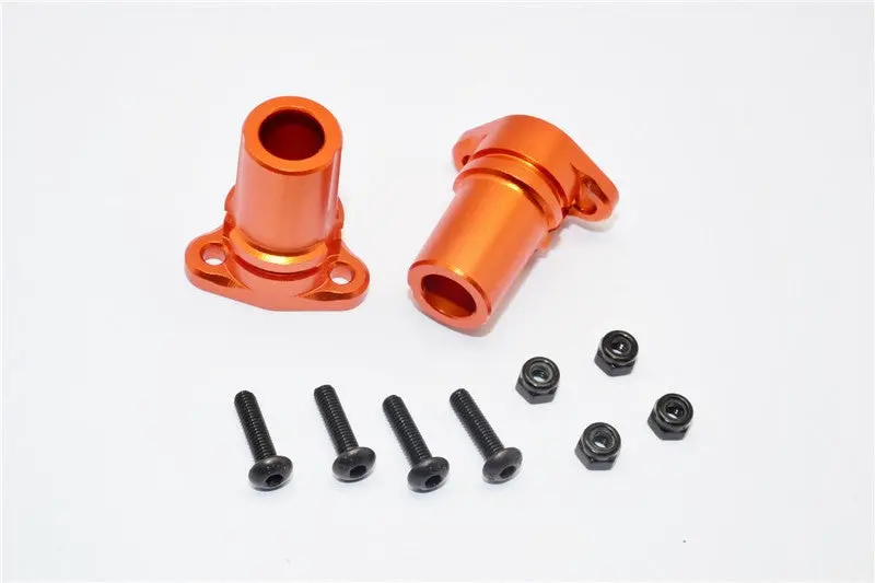 Gmade Sawback Aluminum Straight Axle Adapter - 1Pr Set Orange 1