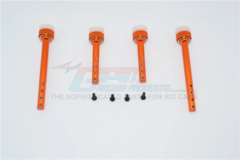 Gmade Sawback Gs01 & Sawback 4Ls Aluminum Front+Rear Magnet Body Post - 1 Set Orange 1