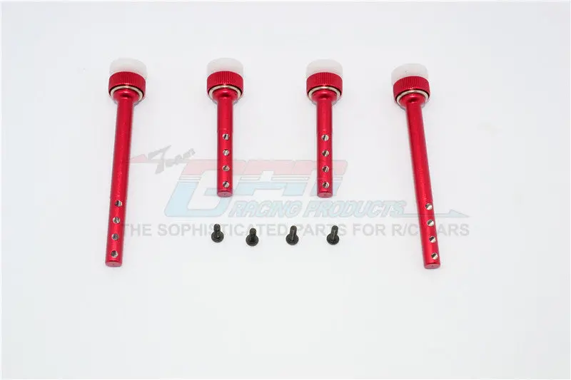 Gmade Sawback Gs01 & Sawback 4Ls Aluminum Front+Rear Magnet Body Post - 1 Set Red 1