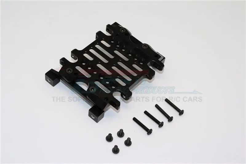 Gmade Sawback Gs01 & Sawback 4Ls Aluminum Gear Box Bottom Mount - 1Pc Set Black 1