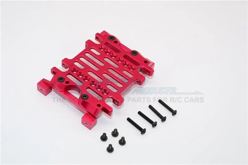 Gmade Sawback Gs01 & Sawback 4Ls Aluminum Gear Box Bottom Mount - 1Pc Set Red 1