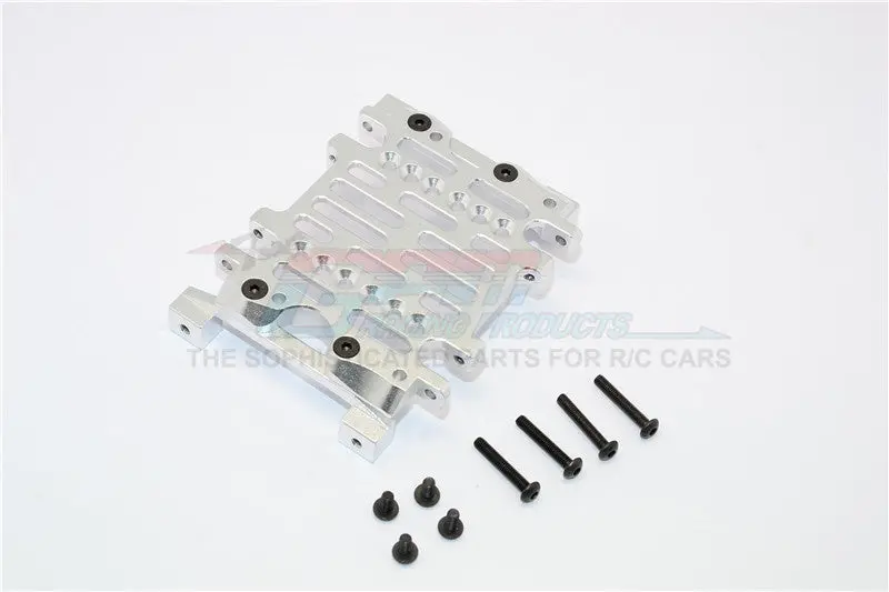Gmade Sawback Gs01 & Sawback 4Ls Aluminum Gear Box Bottom Mount - 1Pc Set Silver 1