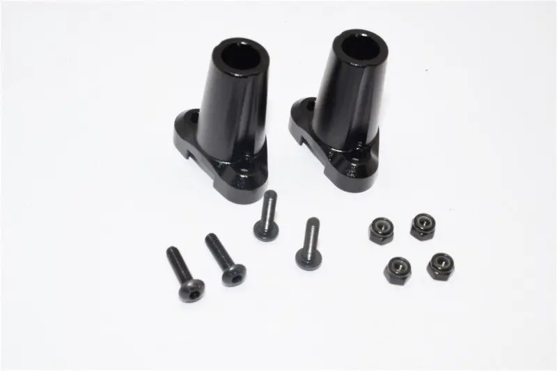 Gmade Sawback & Komodo Aluminum Straight Axle Adapter (New) - 1Pr Set Black 1