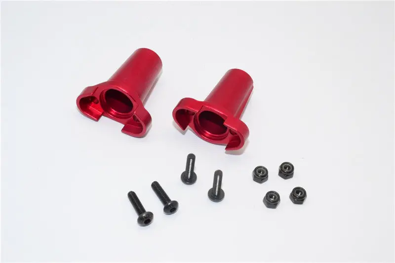 Gmade Sawback & Komodo Aluminum Straight Axle Adapter (New) - 1Pr Set Red 1