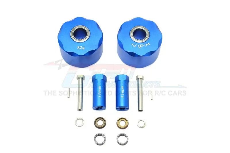 Gmade Sawback / Sawback 4Ls / Komodo Aluminum Front Knuckle Arm - 1Pr Blue 1