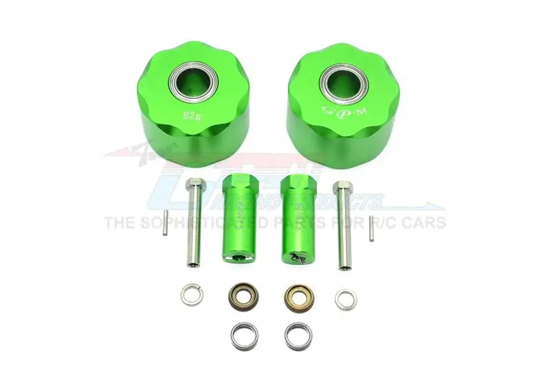 Gmade Sawback / Sawback 4Ls / Komodo Aluminum Front Knuckle Arm - 1Pr Green 1