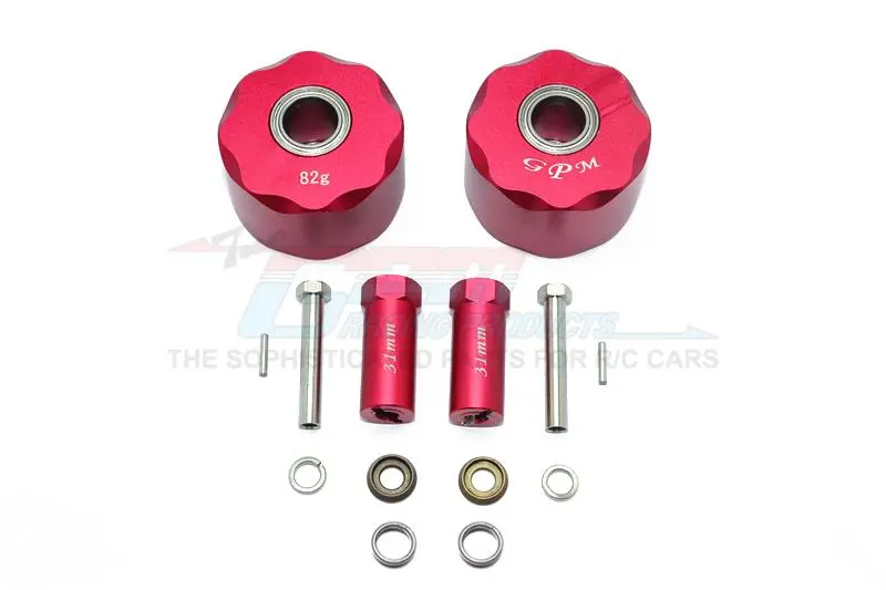 Gmade Sawback / Sawback 4Ls / Komodo Aluminum Front Knuckle Arm - 1Pr Red 1