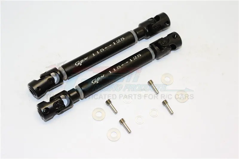 Gmade Sawback / Sawback 4Ls / Komodo Steel Adjustable Main Shaft With Alloy Body - 1 Set Black 1