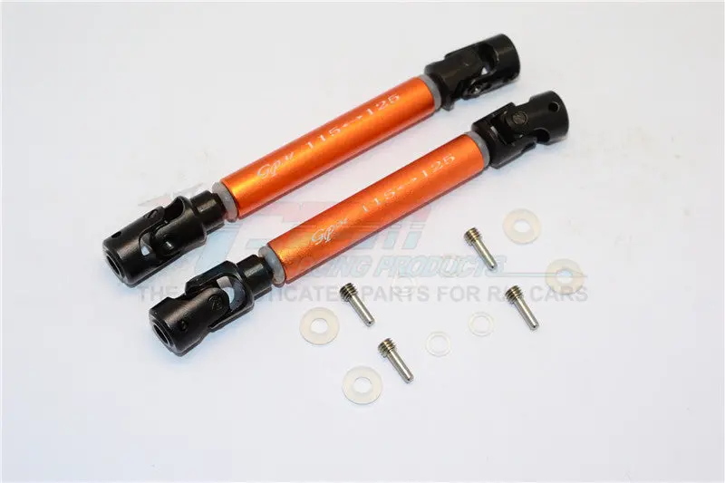 Gmade Sawback / Sawback 4Ls / Komodo Steel Adjustable Main Shaft With Alloy Body - 1 Set Orange 1