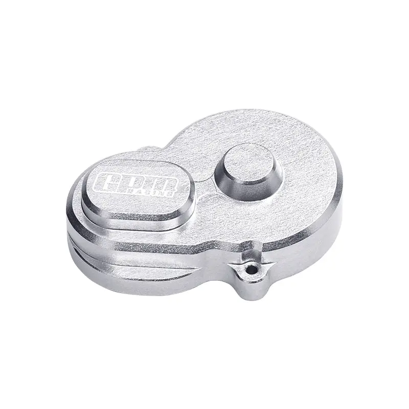 Gpm Aluminium 7075 Alloy Rear Main Gear Cover (Use Optional Motor Plate) For Losi 1:24 Micro-B 2Wd Buggy Rtr-Los00007 / 1:28 Micro-T 2S 2Wd Rtr Stadium Truck-Los-1392 Upgrades - Silver 1