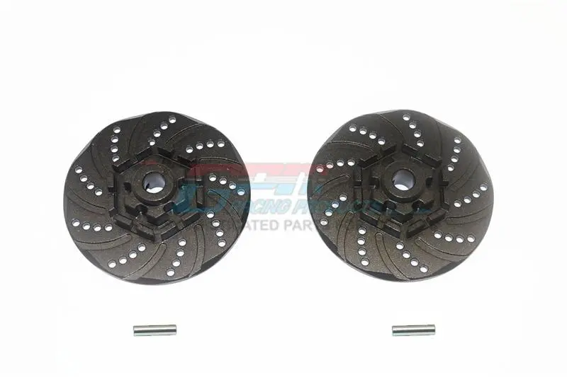 Gpm For Traxxas 1/10 Maxx 4Wd Monster Truck Upgrade Parts Aluminum +2Mm Hex Brake Disk - 2Pc Set Black 1