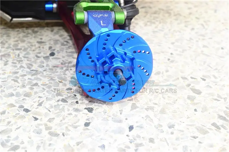Gpm For Traxxas 1/10 Maxx 4Wd Monster Truck Upgrade Parts Aluminum +2Mm Hex Brake Disk - 2Pc Set Green 2
