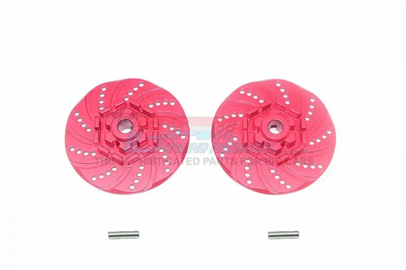 Gpm For Traxxas 1/10 Maxx 4Wd Monster Truck Upgrade Parts Aluminum +2Mm Hex Brake Disk - 2Pc Set Red 1