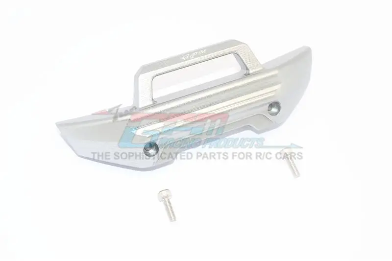 Gpm For Traxxas 1/10 Maxx 4Wd Monster Truck Upgrade Parts Aluminum Front Bumper - 1Pc Set Gray Silver 1
