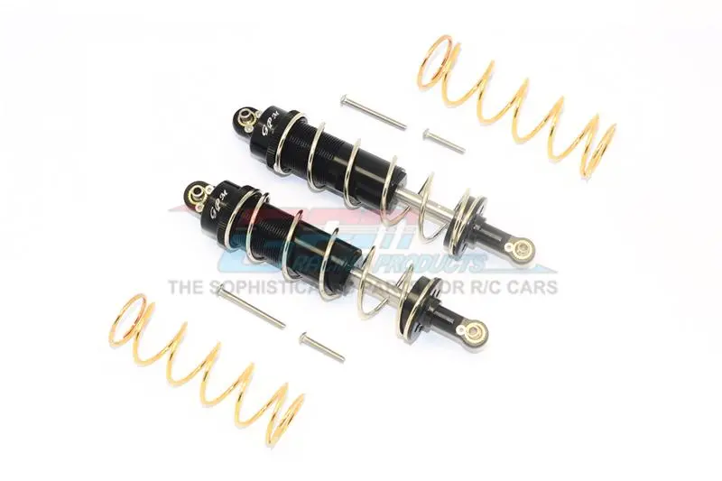 Gpm For Traxxas 1/10 Maxx 4Wd Monster Truck Upgrade Parts Aluminum Front Or Rear Thickened Spring Dampers 125Mm - 1Pr Set Black 1