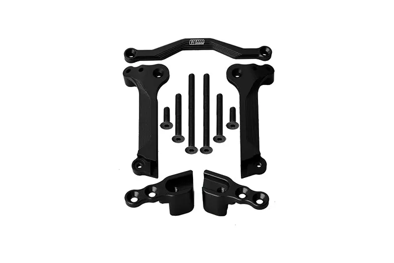 Gpm For Traxxas 1/10 Maxx 4Wd Monster Truck Upgrade Parts Aluminum Front Shock Mount - 5Pc Set Black 1