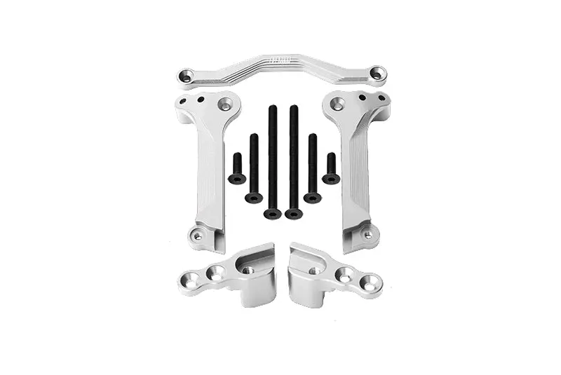 Gpm For Traxxas 1/10 Maxx 4Wd Monster Truck Upgrade Parts Aluminum Front Shock Mount - 5Pc Set Silver 1