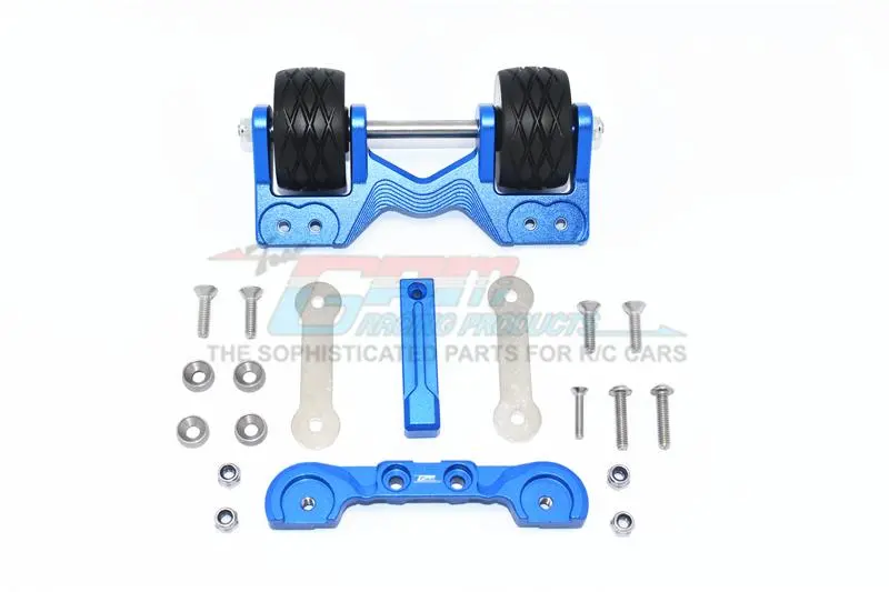 Gpm For Traxxas 1/10 Maxx 4Wd Monster Truck Upgrade Parts Aluminum Rear Adjustable Wheelie - 1 Set Blue 1