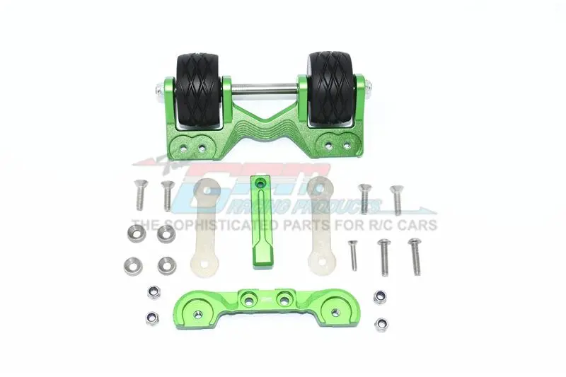 Gpm For Traxxas 1/10 Maxx 4Wd Monster Truck Upgrade Parts Aluminum Rear Adjustable Wheelie - 1 Set Green 1