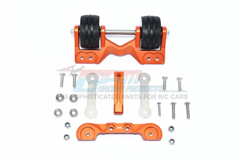 Gpm For Traxxas 1/10 Maxx 4Wd Monster Truck Upgrade Parts Aluminum Rear Adjustable Wheelie - 1 Set Orange 1