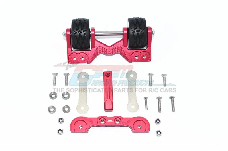 Gpm For Traxxas 1/10 Maxx 4Wd Monster Truck Upgrade Parts Aluminum Rear Adjustable Wheelie - 1 Set Red 1