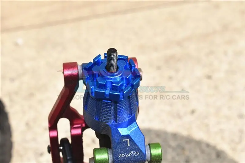 Gpm For Traxxas 1/10 Maxx 4Wd Monster Truck Upgrade Parts Aluminum Wheel Hub Hex (+2Mm) - 4Pc Set Red 2