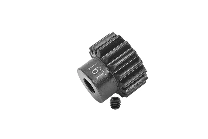 Gpm For Traxxas 1/10 Maxx 4Wd Monster Truck Upgrade Parts Harden Steel #45 Motor Gear 16T - 1Pc Set Black 1