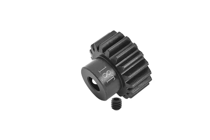 Gpm For Traxxas 1/10 Maxx 4Wd Monster Truck Upgrade Parts Harden Steel #45 Motor Gear 18T - 1Pc Set Black 1