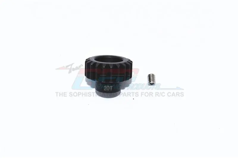 Gpm For Traxxas 1/10 Maxx 4Wd Monster Truck Upgrade Parts Harden Steel #45 Motor Gear 20T - 1Pc Set Black 1