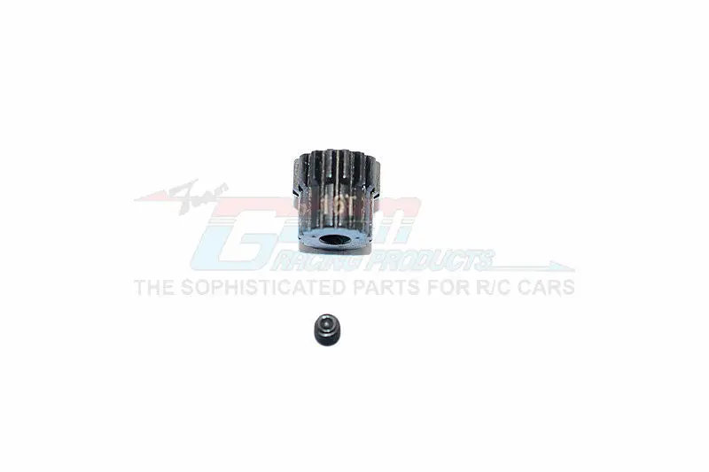 Hard Steel Motor Gear 48 Pitch 16T (Hole 3.175Mm, Tooth Distance 0.5Mm) - 1Pc Set Black 1